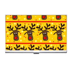 Christmas reindeer pattern Business Card Holders