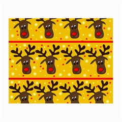 Christmas reindeer pattern Small Glasses Cloth