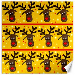 Christmas reindeer pattern Canvas 12  x 12  