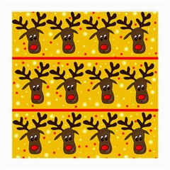 Christmas reindeer pattern Medium Glasses Cloth (2-Side)