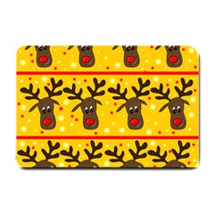 Christmas reindeer pattern Small Doormat 