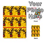 Christmas reindeer pattern Multi-purpose Cards (Rectangle)  Front 1