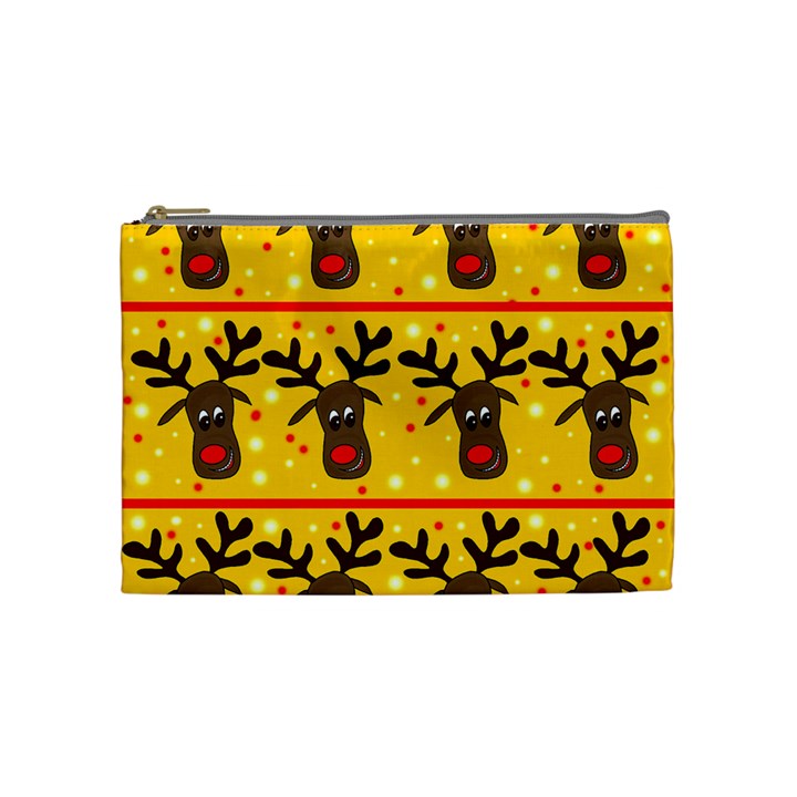 Christmas reindeer pattern Cosmetic Bag (Medium) 