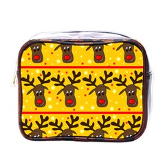 Christmas reindeer pattern Mini Toiletries Bags