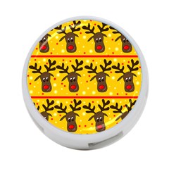 Christmas reindeer pattern 4-Port USB Hub (Two Sides) 