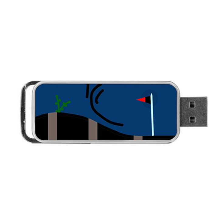 Abstract night landscape Portable USB Flash (Two Sides)