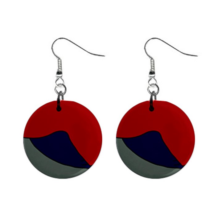 Decorative design Mini Button Earrings