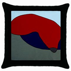 Decorative Design Throw Pillow Case (black) by Valentinaart