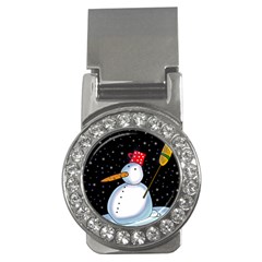 Lonely Snowman Money Clips (cz)  by Valentinaart