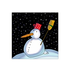 Lonely Snowman Satin Bandana Scarf by Valentinaart