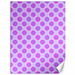 Pastel Pink Mod Circles Canvas 36  X 48   by BrightVibesDesign