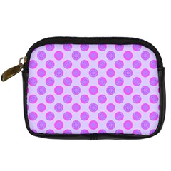 Pastel Pink Mod Circles Digital Camera Cases