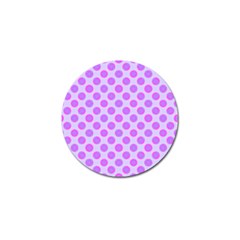 Pastel Pink Mod Circles Golf Ball Marker by BrightVibesDesign