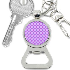 Pastel Pink Mod Circles Bottle Opener Key Chains