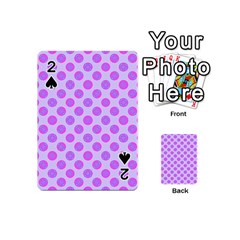 Pastel Pink Mod Circles Playing Cards 54 (Mini) 