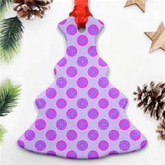 Pastel Pink Mod Circles Ornament (Christmas Tree)