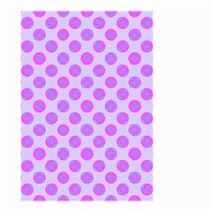 Pastel Pink Mod Circles Small Garden Flag (Two Sides)