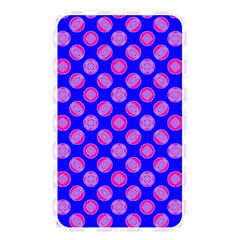 Bright Mod Pink Circles On Blue Memory Card Reader by BrightVibesDesign