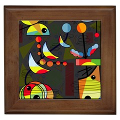 Happy Day 2 Framed Tiles by Valentinaart