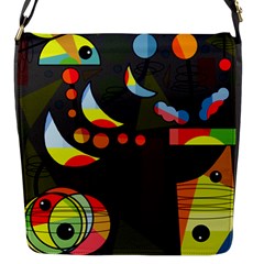 Happy Day 2 Flap Messenger Bag (s) by Valentinaart