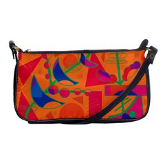 Happy Day - Orange Shoulder Clutch Bags by Valentinaart