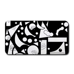 Happy Day - Black And White Medium Bar Mats by Valentinaart