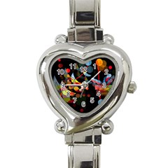 Magical Night  Heart Italian Charm Watch by Valentinaart