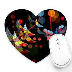 Magical Night  Heart Mousepads by Valentinaart