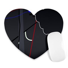 Plug In Heart Mousepads by Valentinaart