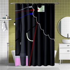 Plug In Shower Curtain 48  X 72  (small)  by Valentinaart