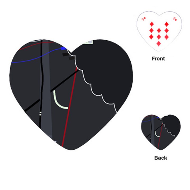 Plug in Playing Cards (Heart) 