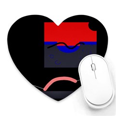 Geometrical Abstraction Heart Mousepads by Valentinaart