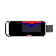 Geometrical Abstraction Portable Usb Flash (one Side) by Valentinaart