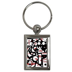 Happy Life - Red Key Chains (rectangle)  by Valentinaart