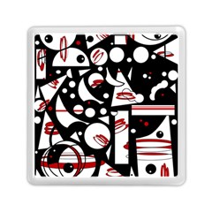 Happy Life - Red Memory Card Reader (square)  by Valentinaart