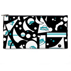 Happy Life - Blue Pencil Cases