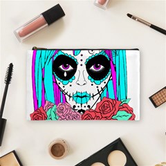 Hippy Chick Sugar Skull Cosmetic Bag (medium)