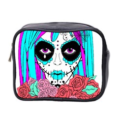 Hippy Chick Sugar Skull Mini Toiletries Bag (two Sides)