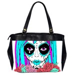 HIPPY CHICK sugar skull Oversize Office Handbag (2 Sides) Back