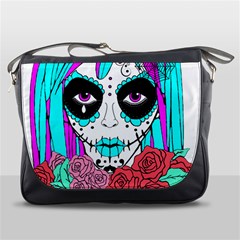 Hippy Chick Sugar Skull Messenger Bag