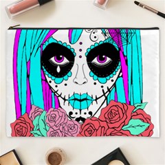 HIPPY CHICK sugar skull Cosmetic Bag (XXXL)