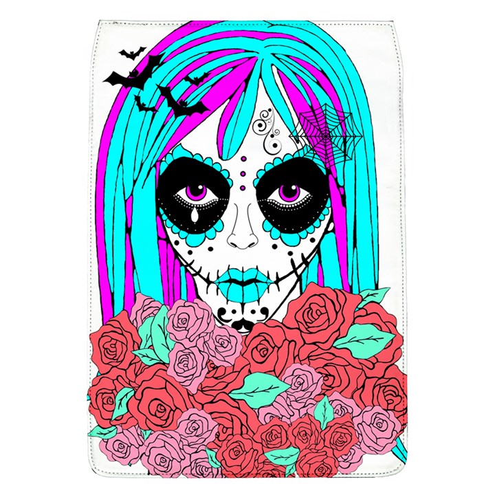 HIPPY CHICK sugar skull Removable Flap Cover (L)