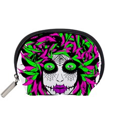 Spidie Lady Sugar Skull Accessory Pouches (small)  by burpdesignsA