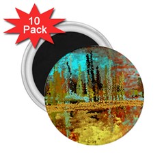 Autumn Landscape Impressionistic Design 2 25  Magnets (10 Pack)  by digitaldivadesigns