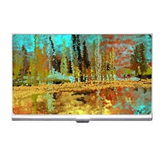 Autumn Landscape Impressionistic Design Business Card Holders by digitaldivadesigns