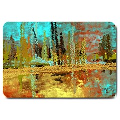 Autumn Landscape Impressionistic Design Large Doormat  by digitaldivadesigns