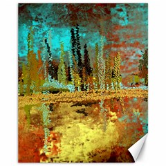 Autumn Landscape Impressionistic Design Canvas 11  X 14   by digitaldivadesigns