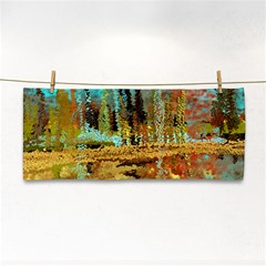 Autumn Landscape Impressionistic Design Hand Towel by digitaldivadesigns