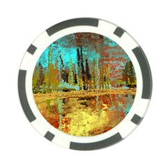 Autumn Landscape Impressionistic Design Poker Chip Card Guards (10 Pack)  by digitaldivadesigns