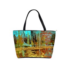 Autumn Landscape Impressionistic Design Shoulder Handbags by digitaldivadesigns